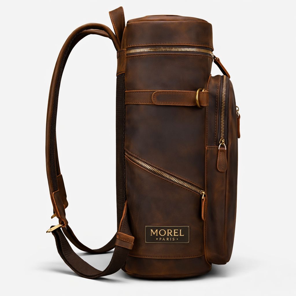 Morel Paris Genuine Leather Backpack – Heritage Brown Edition