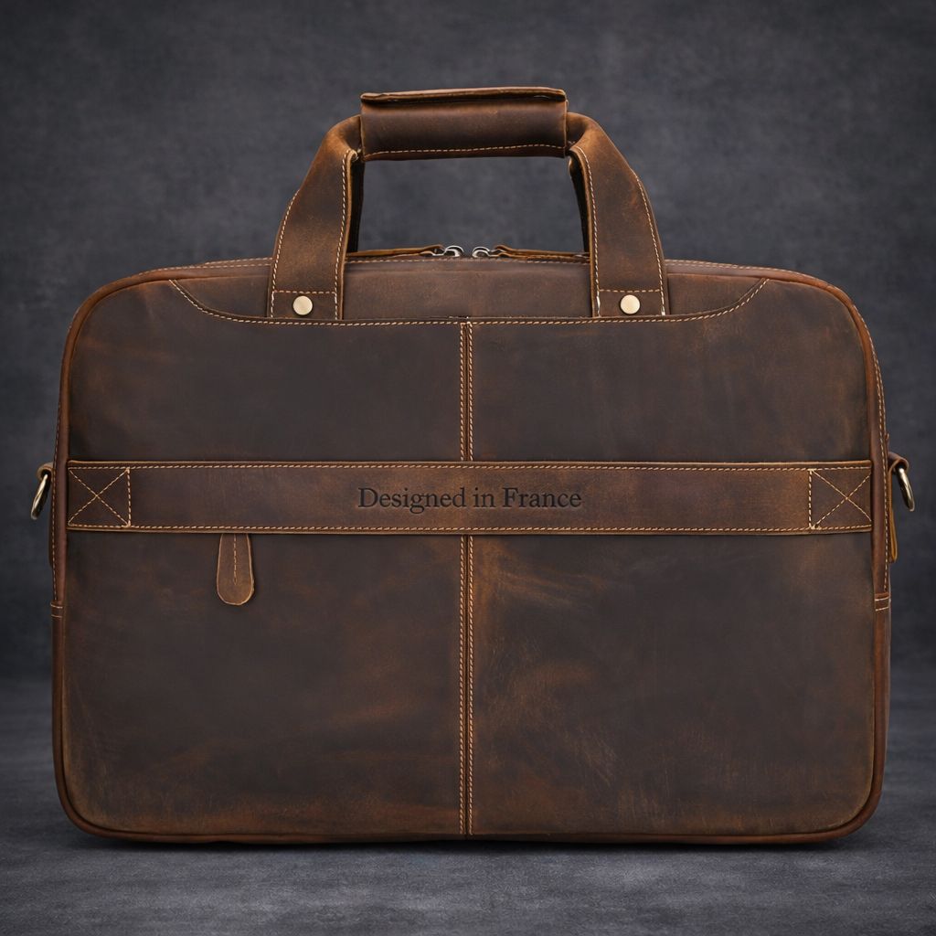MOREL PARIS Premium Leather Briefcase