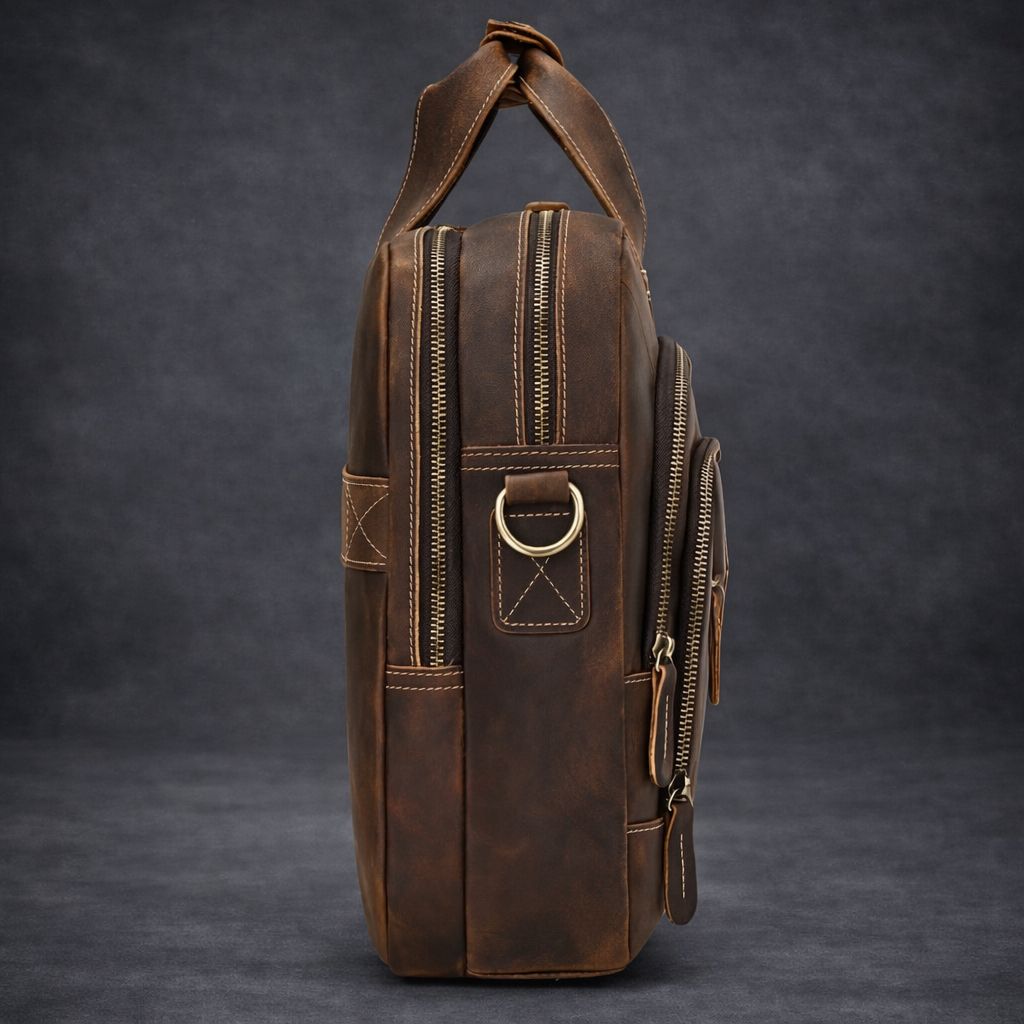 MOREL PARIS Premium Leather Briefcase