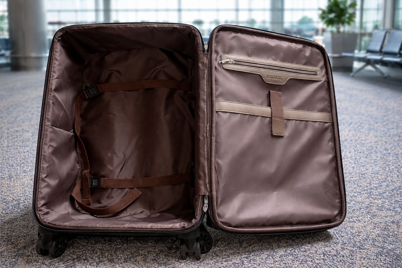 Morel Paris Crocodile-Embossed Luxury Suitcase – Black